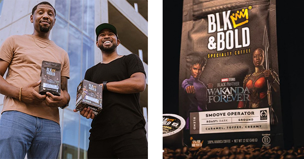 Rod Johnson and Parnell Cezar, founders of Blk and Bold Coffee